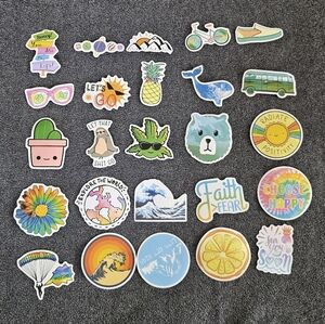 Outdoorsy adventures stickers 25pc, Journaling, stationary